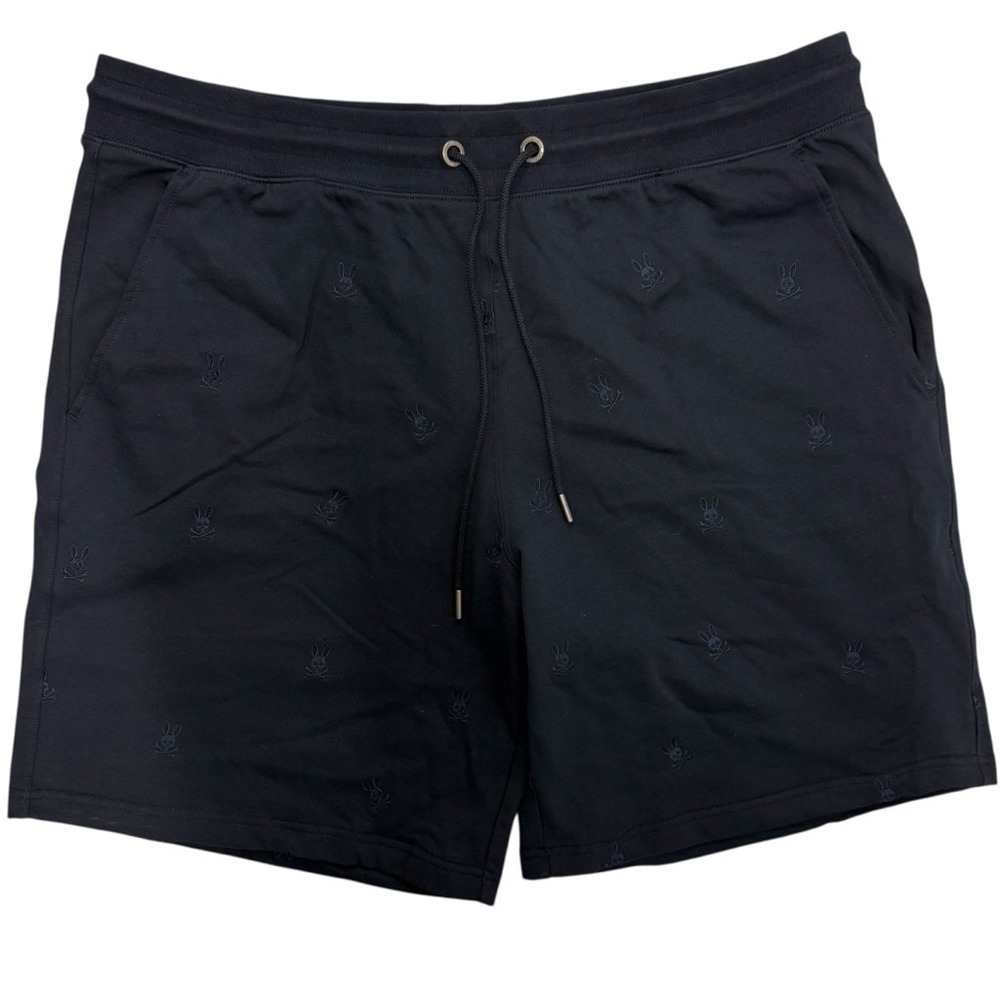 Psycho Bunny Mens 3XL Woad Sweat Shorts‎ Navy Blue Embroidered Logo NWT